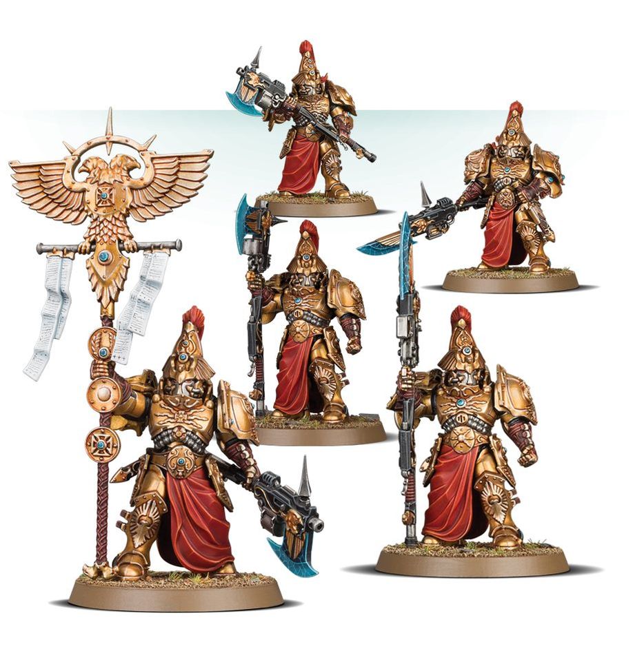 Adeptus Custodes: Custodian Wardens Vexilus Praetor