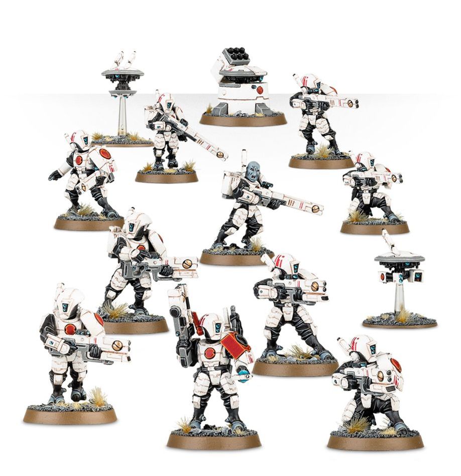 T’au Empire: Fire Warrior Strike Team