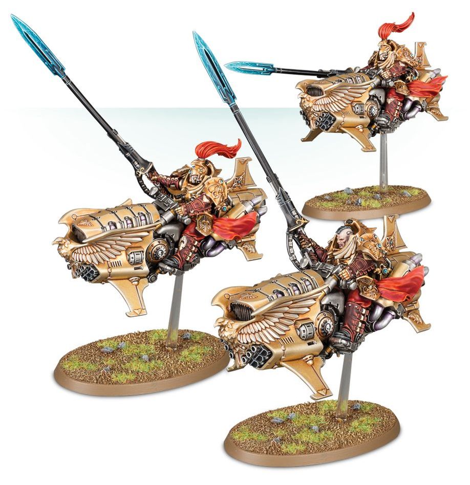 Adeptus Custodes Shield Captain on Dawneagle Jetbike