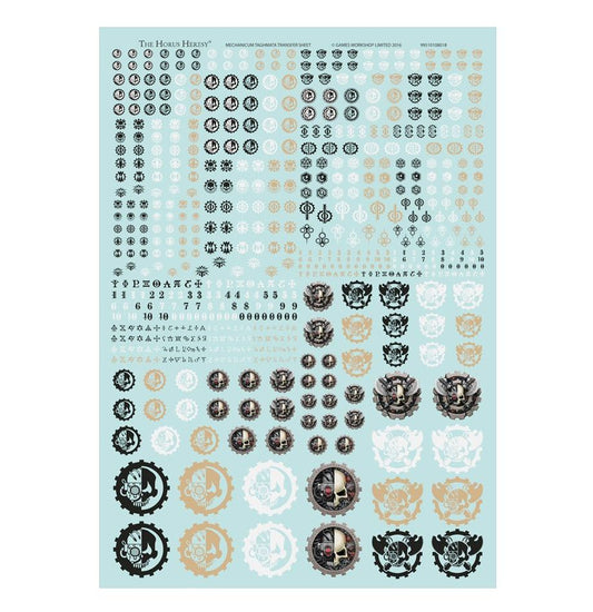 Mechanicum: Taghmata transfer Sheet