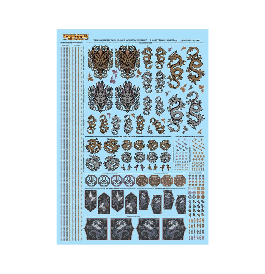 Grand Cathay: The Northern Provinces of Grand Cathay Transfer Sheet