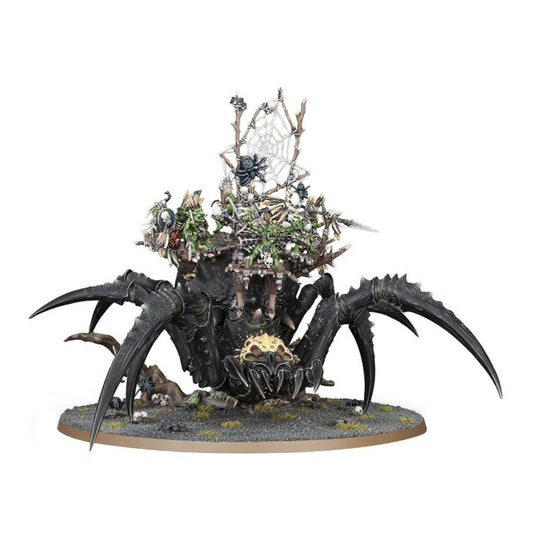 Gloomspite Gitz: Webspinner Shaman on Arachnarok Spider