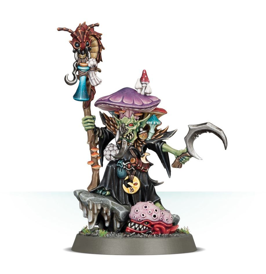 Gloomspite Gitz: Fungoid Cave-Shaman Snazzgar Stinkmullet