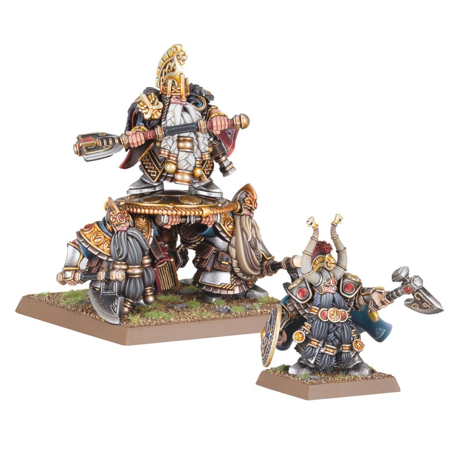 Dwarfen Mountain Holds: Lords with Shieldbearers